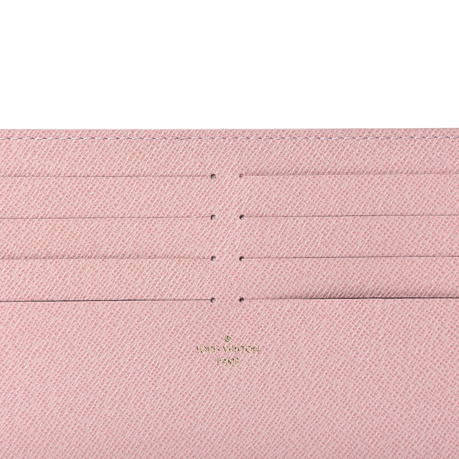 Louis Vuitton Calfskin Felicie Card Holder Insert Rose Ballerine 5 of 8