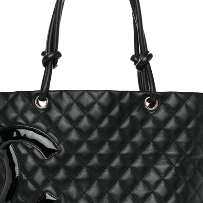 Chanel Calfskin Quilted Large Cambon Tote Black 8 of 12