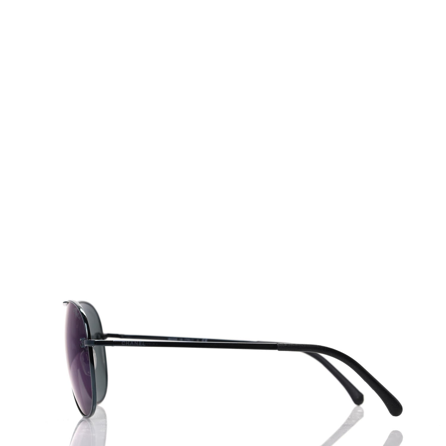 Chanel Metal Aviator CC Sunglasses 4189 T-Q Black 3 of 8