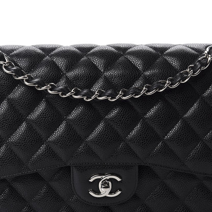 Chanel Caviar Quilted Jumbo Double Flap Black 10 of 10