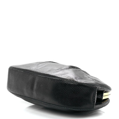 Judith Leiber Snakeskin Crystal Evening Bag Black 12 of 14