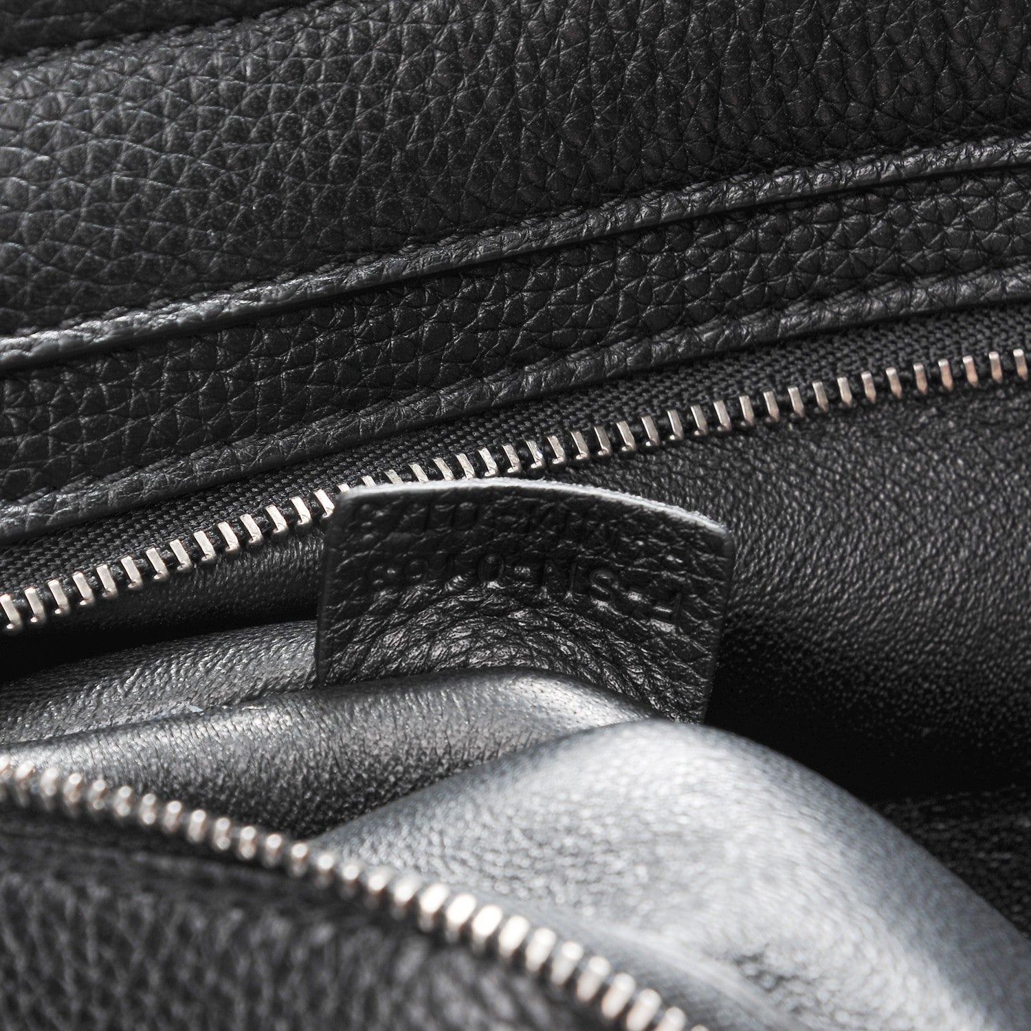 Celine Drummed Calfskin Suede Large Trapeze Black 7 of 8