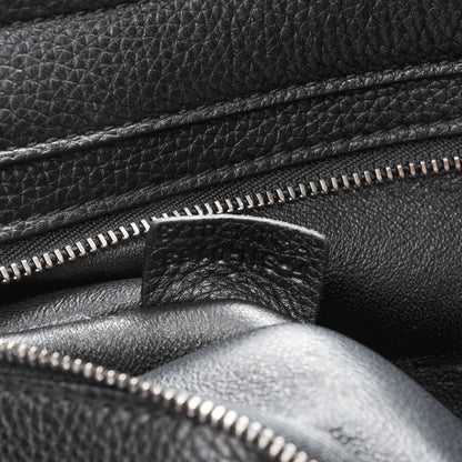 Celine Drummed Calfskin Suede Large Trapeze Black 7 of 8