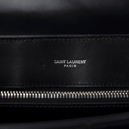 Saint Laurent Calfskin Y Quilted Monogram Medium Loulou Chain Satchel Black 9 of 12
