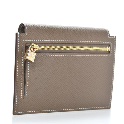 Hermes Epsom Kelly Pocket Compact Wallet Etoupe 3 of 7