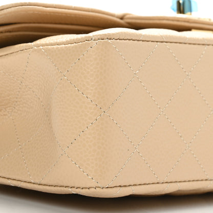 Chanel Caviar Quilted Small Double Flap Beige 10 of 11