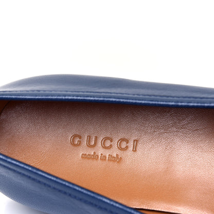 Gucci Malaga Kid Womens Jordaan Loafers 36.5 Electric Blue 8 of 9