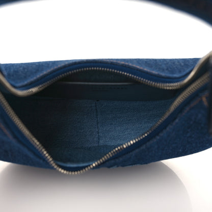Stella McCartney Eco Alter Denim Logo Small Hobo Smoky Blue 5 of 8