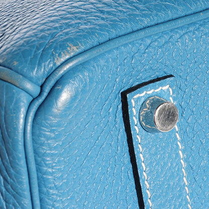 Hermes Togo Birkin 35 Blue Jean 19 of 28