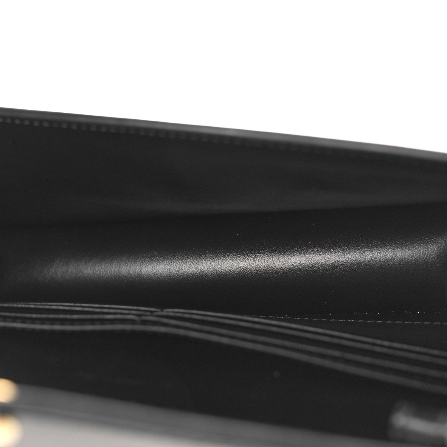 Celine Shiny Calfskin Triomphe Margo Wallet on Chain Black 5 of 9