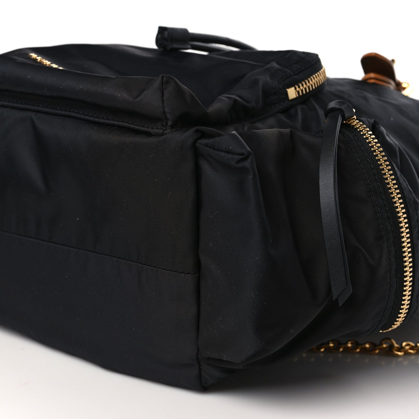 Nylon Large Rucksack Backpack Black