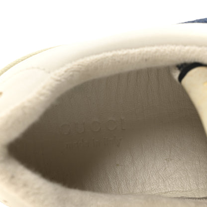 Gucci Calfskin Denim Web Womens Screener Sneakers 40.5 Mystic White Dusty Milk 8 of 8