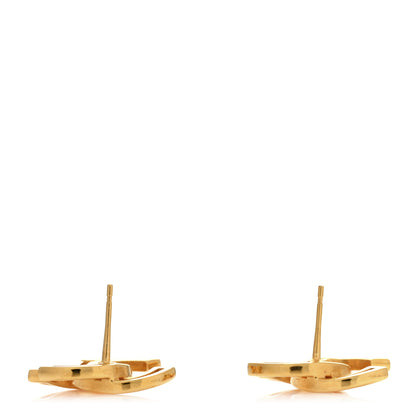 Chanel Metal Obazine CC Earrings Gold 3 of 4