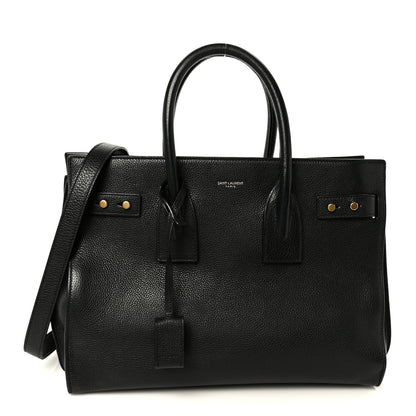 Saint Laurent Grained Calfskin Small Supple Sac De Jour Black 1 of 13