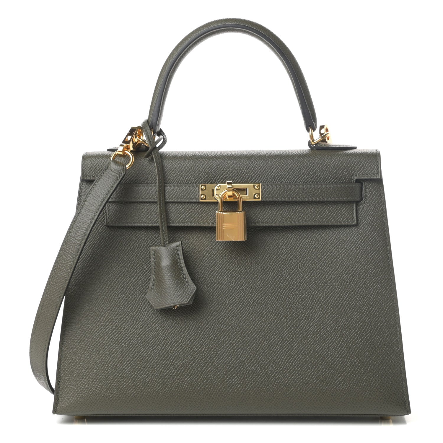 Hermes Epsom Kelly Sellier 25 Vert De Gris 1 of 10