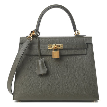 Hermes Epsom Kelly Sellier 25 Vert De Gris 1 of 10