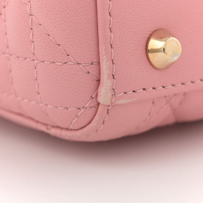 Christian Dior Lambskin Cannage Mini Lady Dior Light Pink 11 of 13