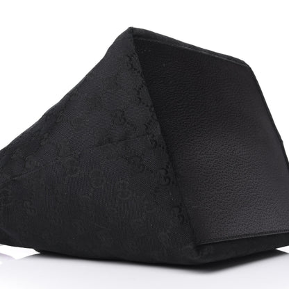 Gucci GG Monogram Small Web Handle Bucket Tote Black 9 of 10
