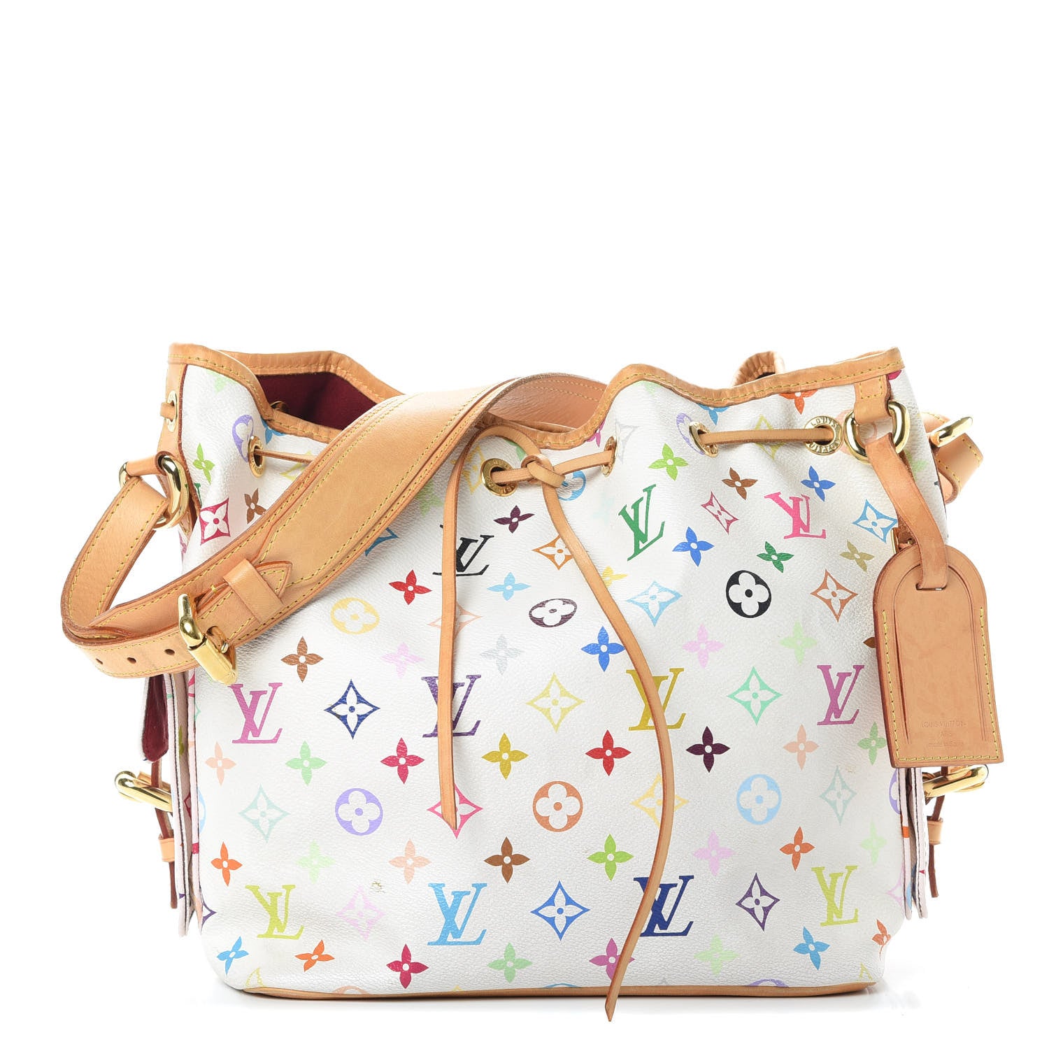 Louis Vuitton Monogram Multicolor Petit Noe White 1 of 15