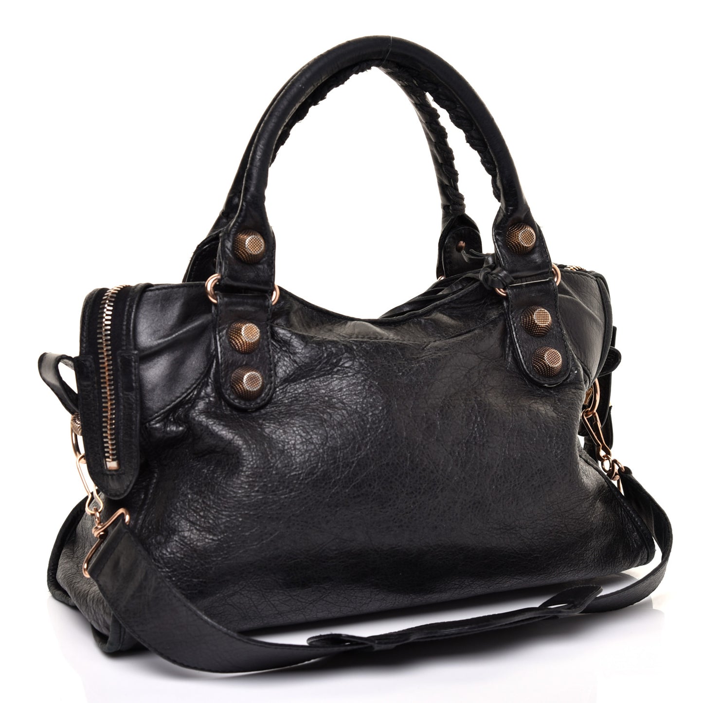 Agneau Giant 21 Rose Gold Hardware City Black