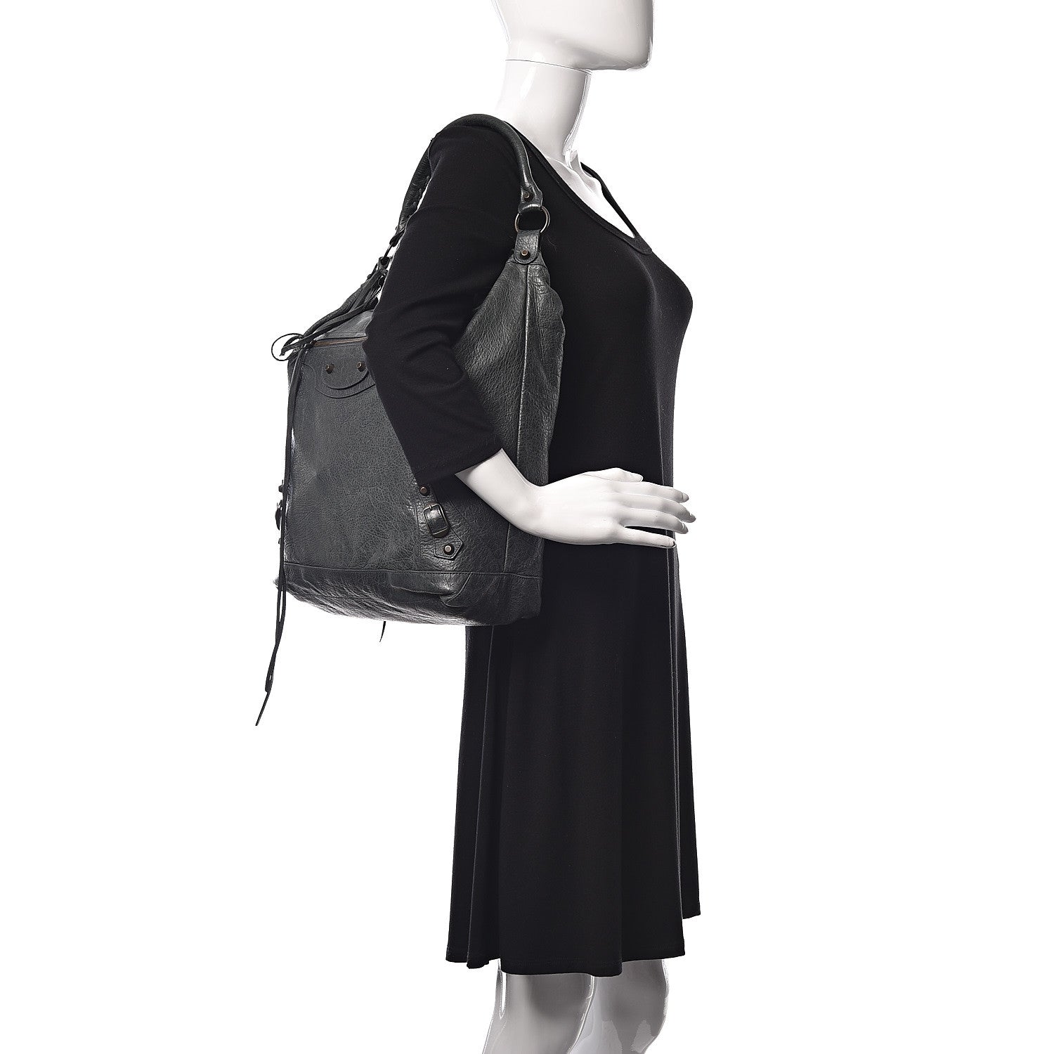 Balenciaga Agneau Classic Hardware Day Hobo Olive 2 of 18