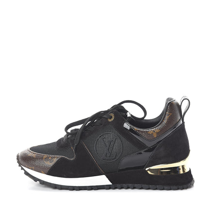 Louis Vuitton Suede Monogram Run Away Sneakers 36.5 Black 1 of 7