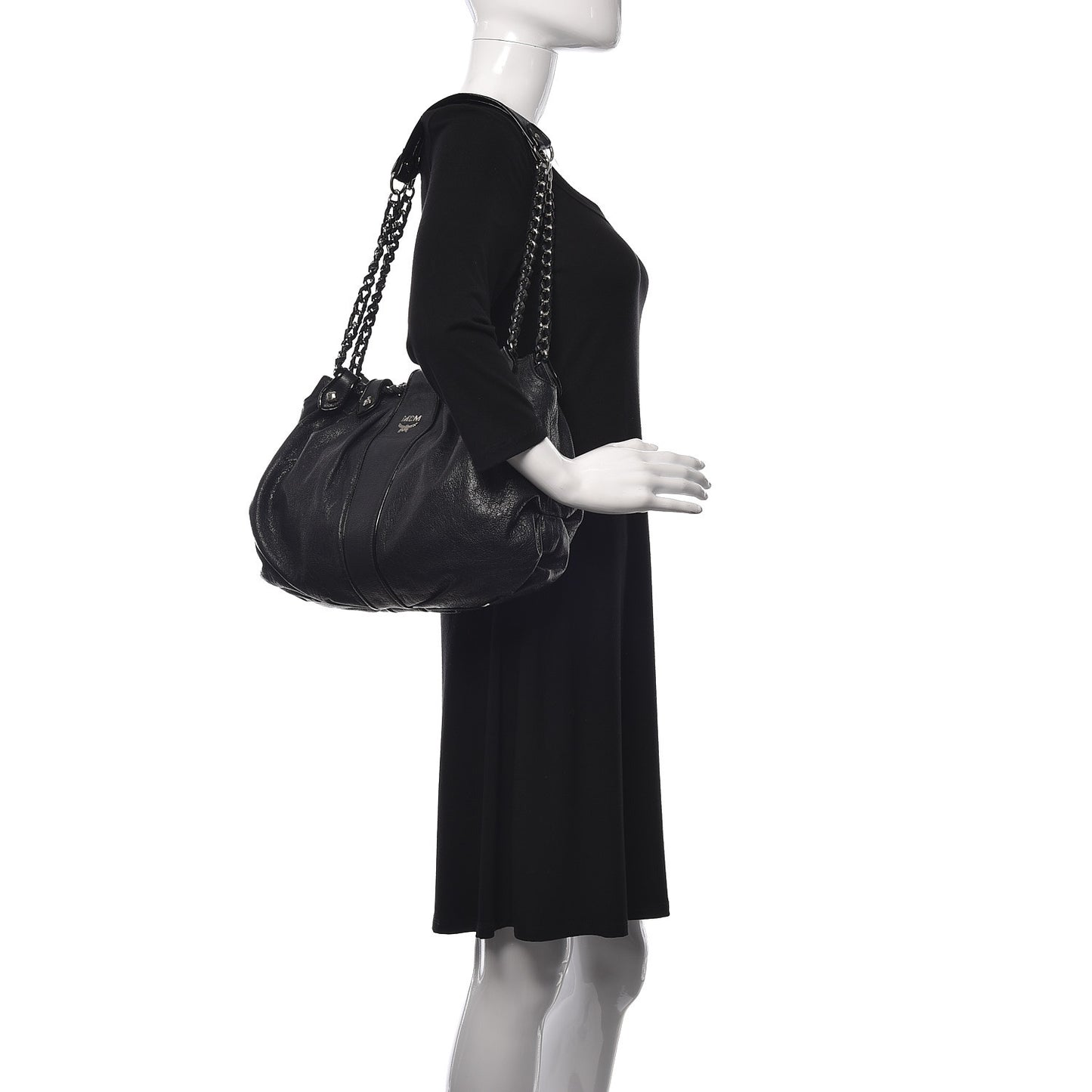 Calfskin Large Notte Hobo Black