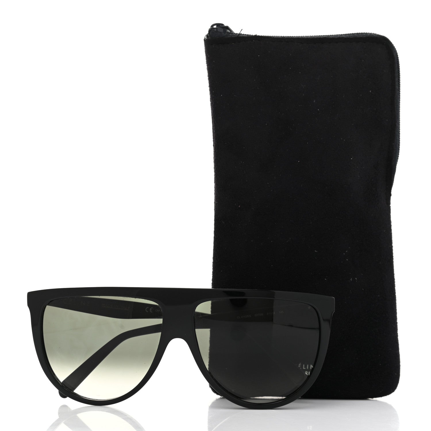 Celine Acetate Thin Shadow Sunglasses CL41435/S Black 7 of 7
