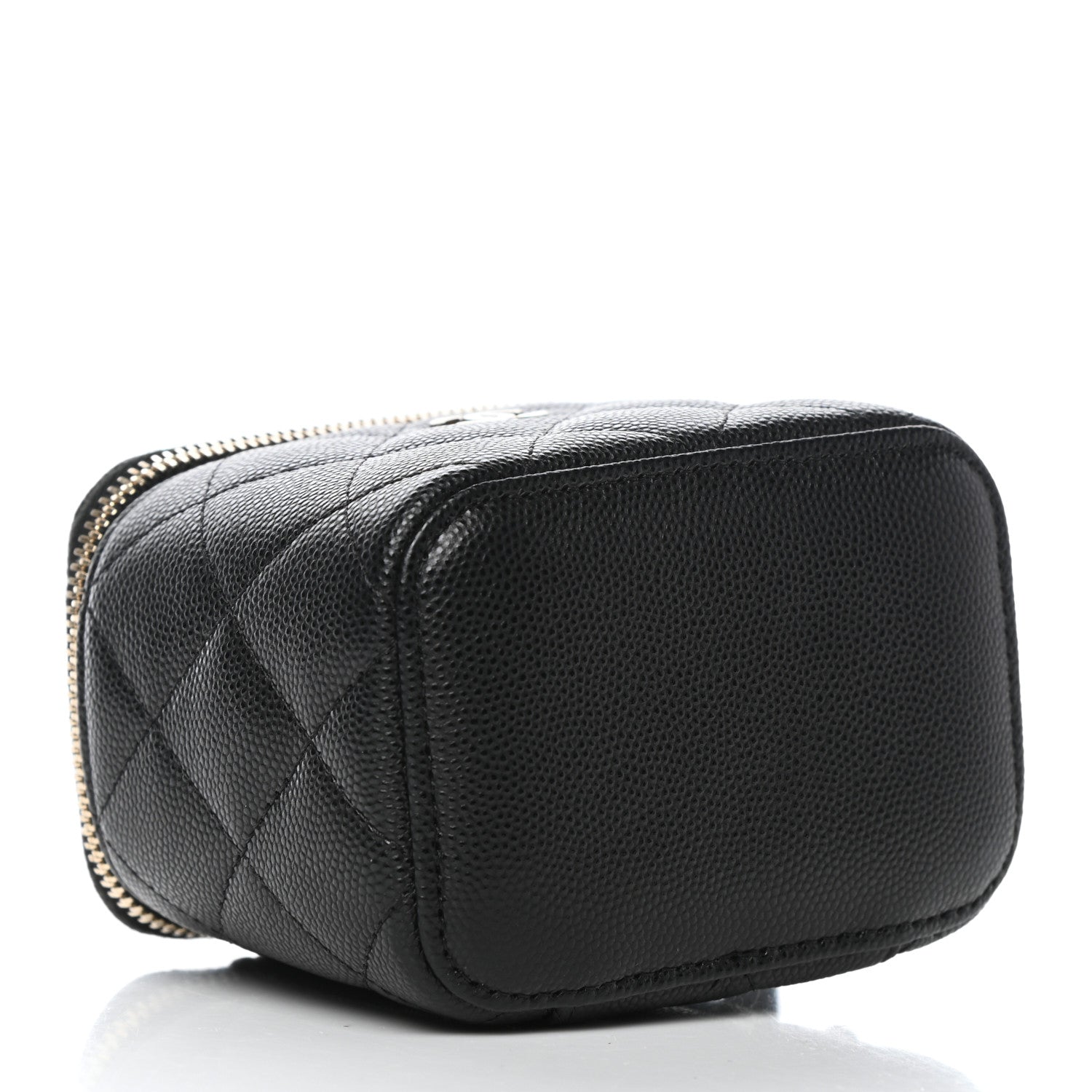 Chanel Caviar Quilted Mini Vanity Case With Chain Black 4 of 11