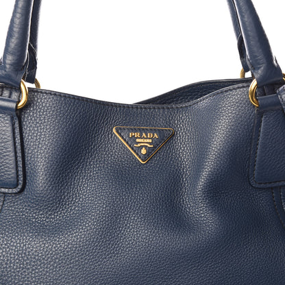 Prada Vitello Daino Side Pocket Hobo Bluette 10 of 10
