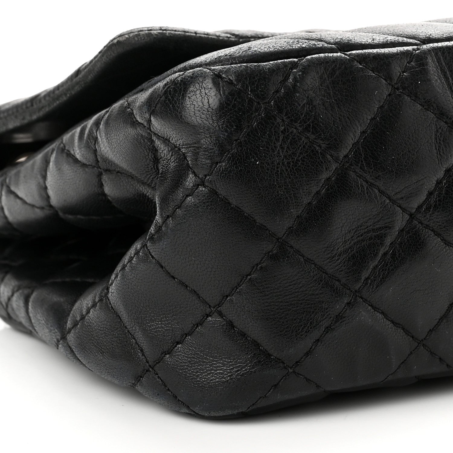 Chanel Lambskin Chevron Quilted Single Flap Black 9 of 11