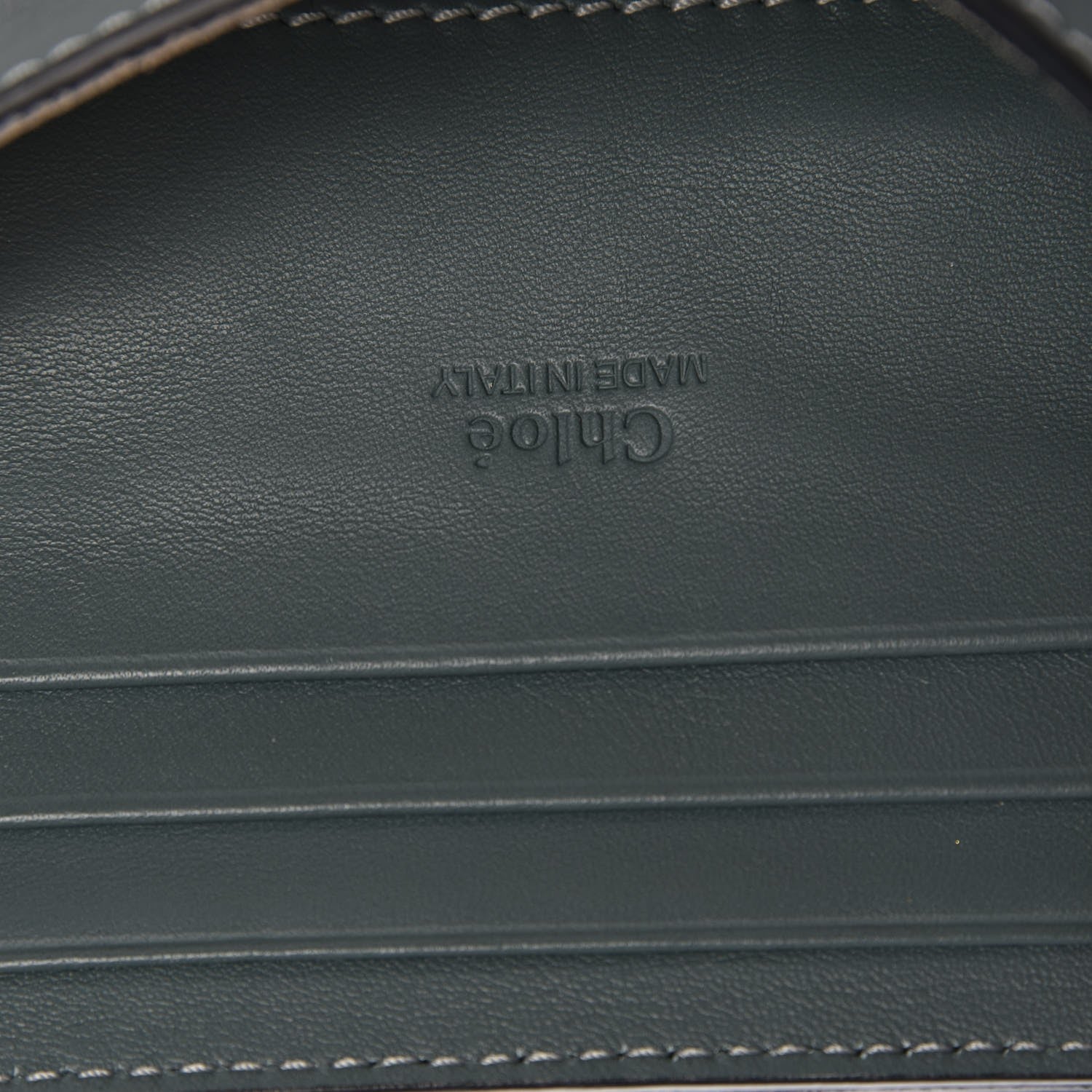 Chloe Suede Calfskin Faye Wallet On Strap Cloudy Blue 6 of 7