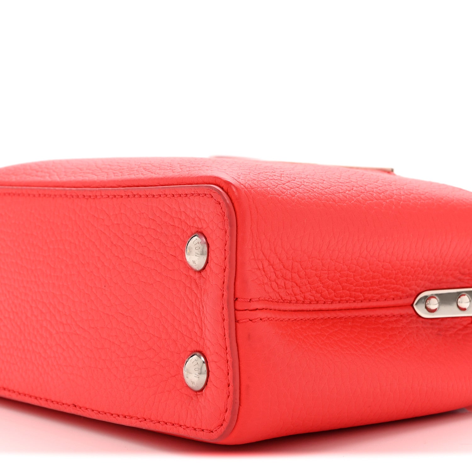 Louis Vuitton Taurillon Capucines Mini Coral Olympe Blue 9 of 9