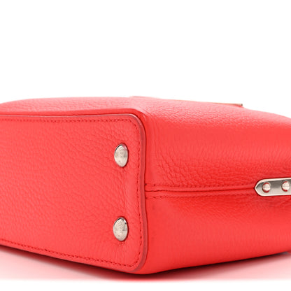 Louis Vuitton Taurillon Capucines Mini Coral Olympe Blue 9 of 9