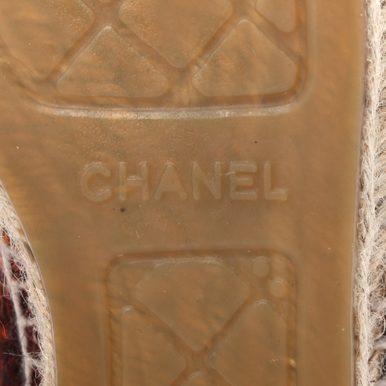 Chanel Tweed CC Espadrilles 38 Brown Pink 6 of 9