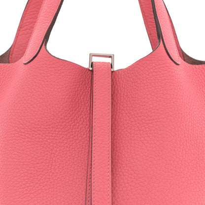 Hermes Taurillon Clemence Picotin Lock 18 PM Rose Azalee 8 of 13