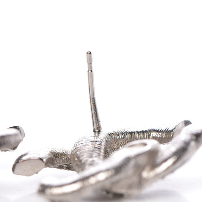 Chanel Crystal CC Earrings Silver 5 of 6