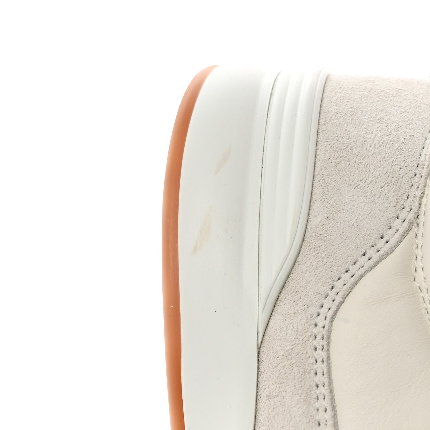 Suede Calfskin Quilted Sneakers 36.5 White