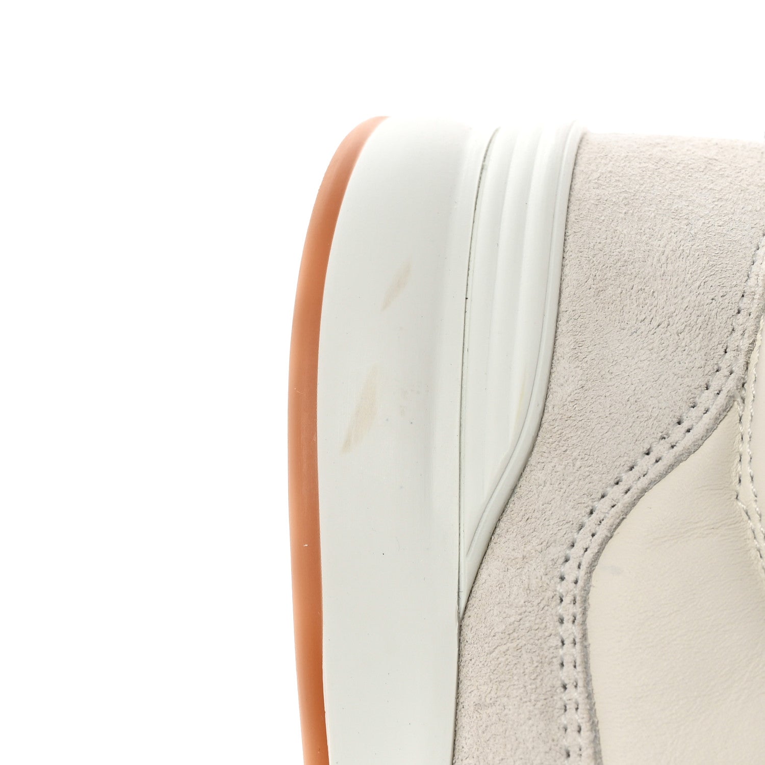 Chanel Suede Calfskin Quilted Sneakers 36.5 White 9 of 9