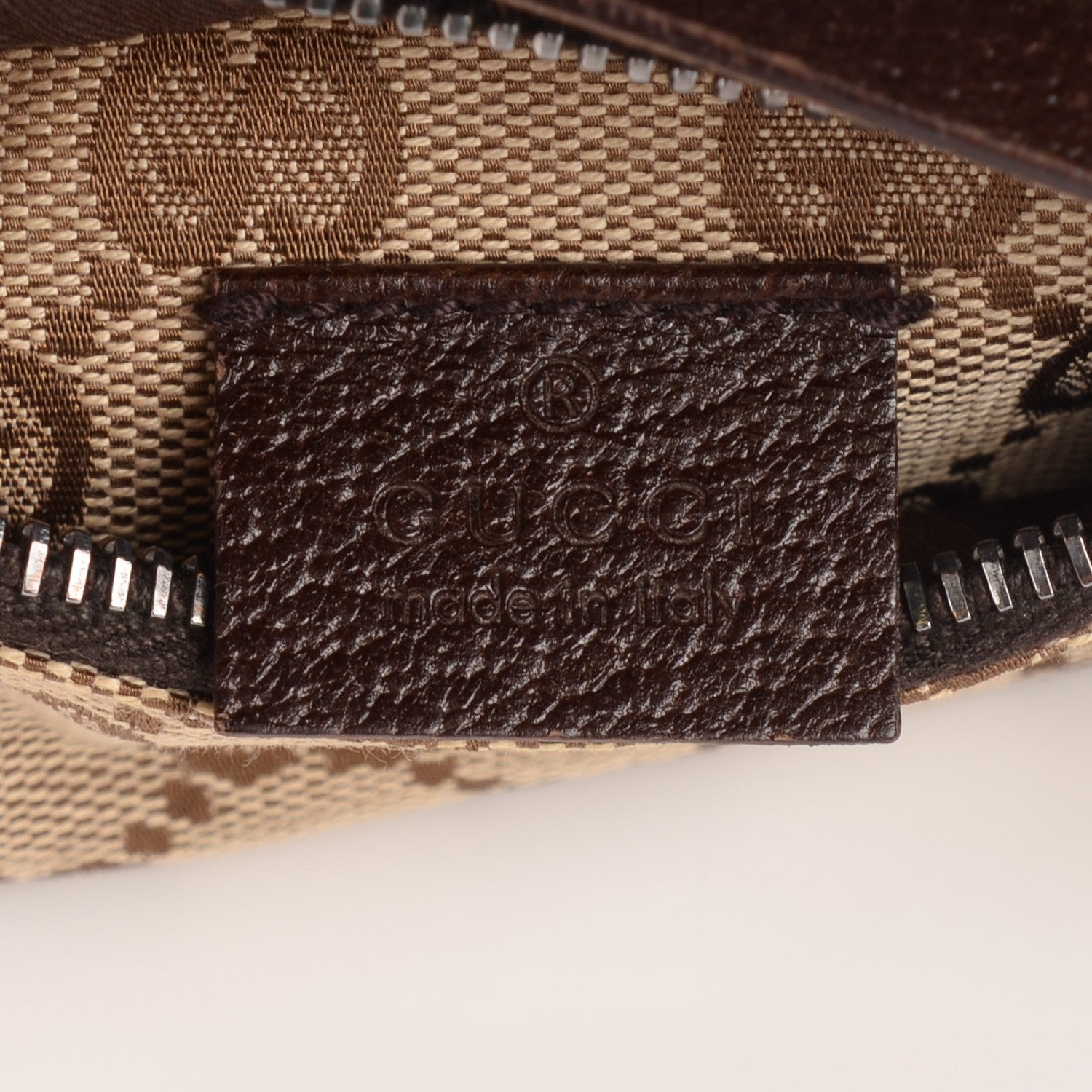 Gucci GG Monogram Double Pocket Belt Bag Dark Brown 6 of 8