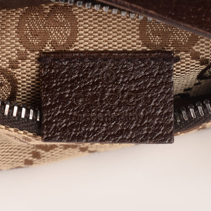 Gucci GG Monogram Double Pocket Belt Bag Dark Brown 6 of 8