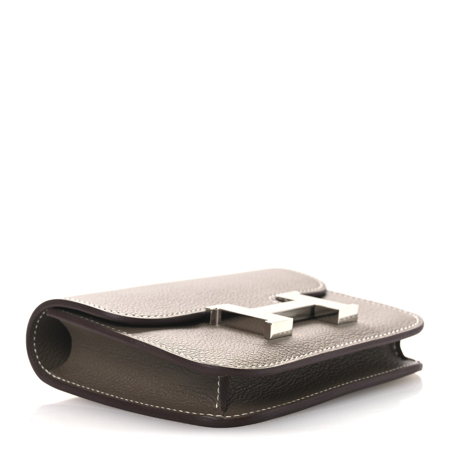 Hermes Evercolor Constance Slim Wallet Etoupe 5 of 10
