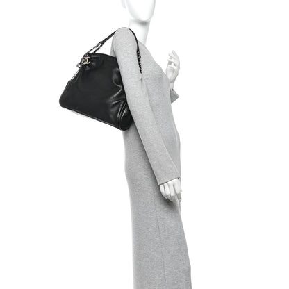 Chanel Lambskin Stitched Medium Ultimate Soft Tote Black 2 of 10