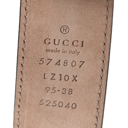 Gucci Calfskin Tejus Printed Interlocking G 30mm Belt 95 38 Natural 4 of 4
