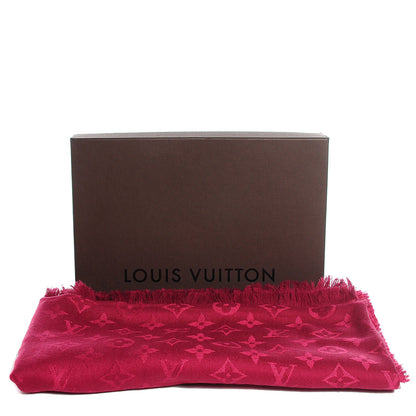 Louis Vuitton Silk Wool Monogram Shawl Pomme D'Amour 3 of 5