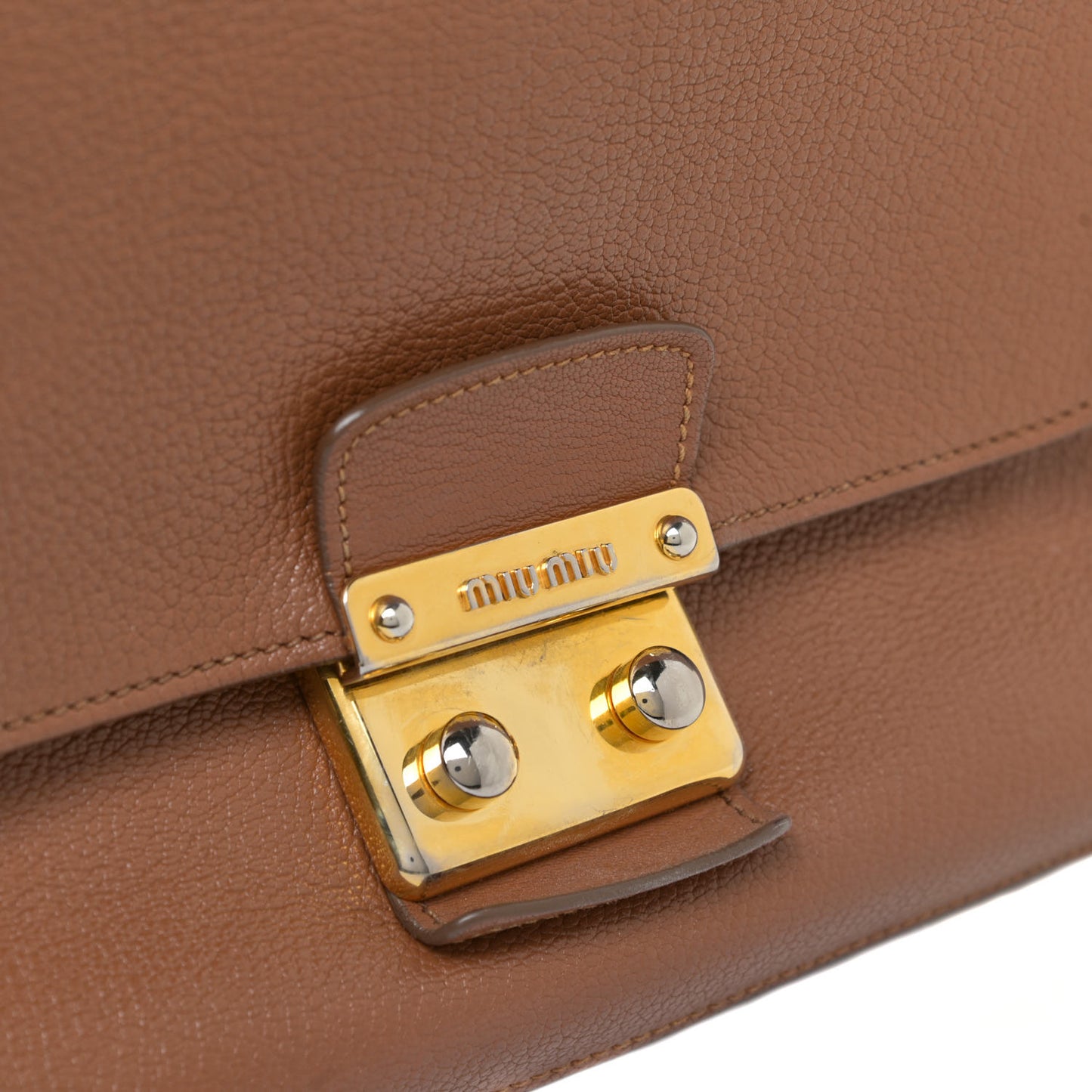 Vitello Phenix Madras Shoulder Bag Cuoio