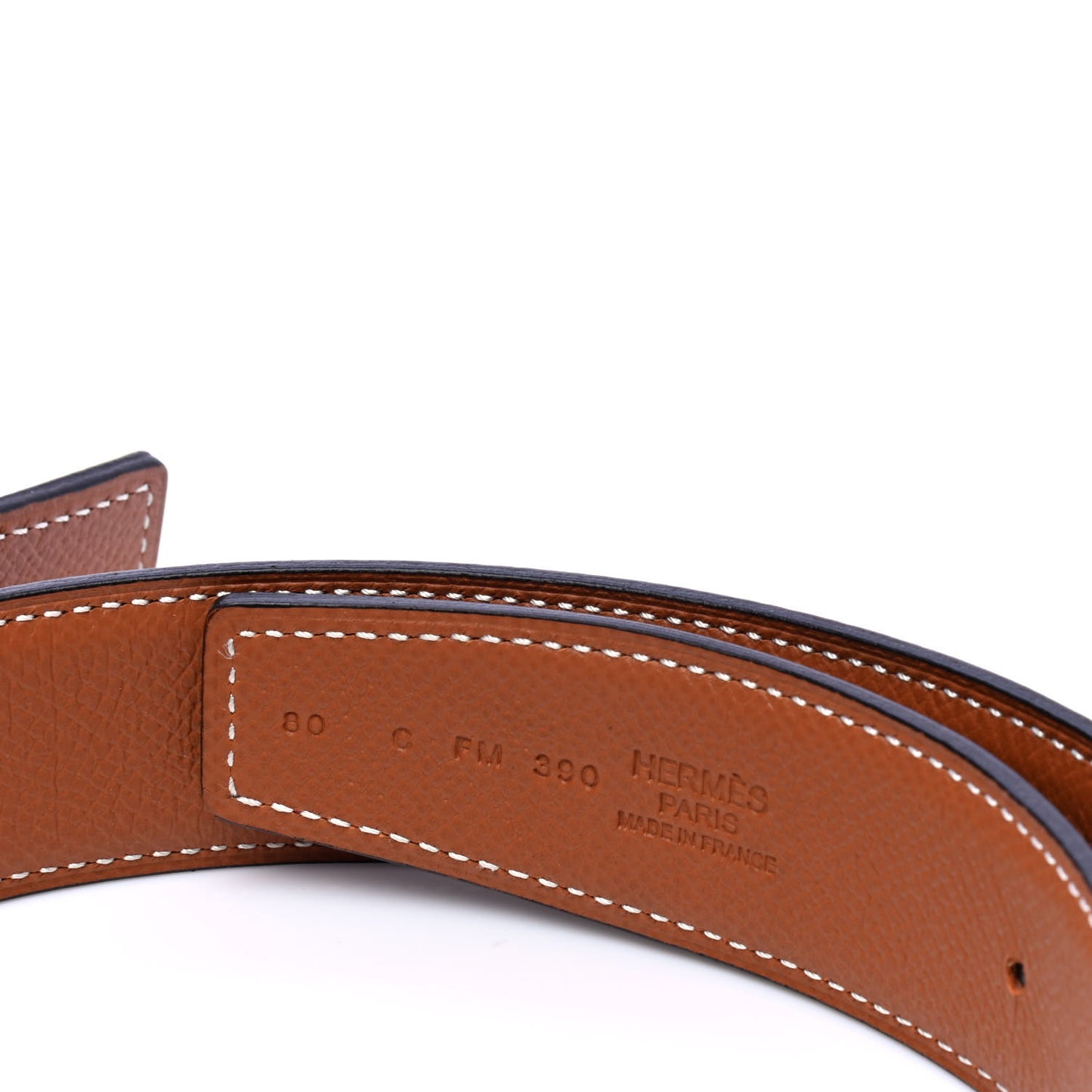 Epsom 32mm Belt Strap 80 Rouge H Gold