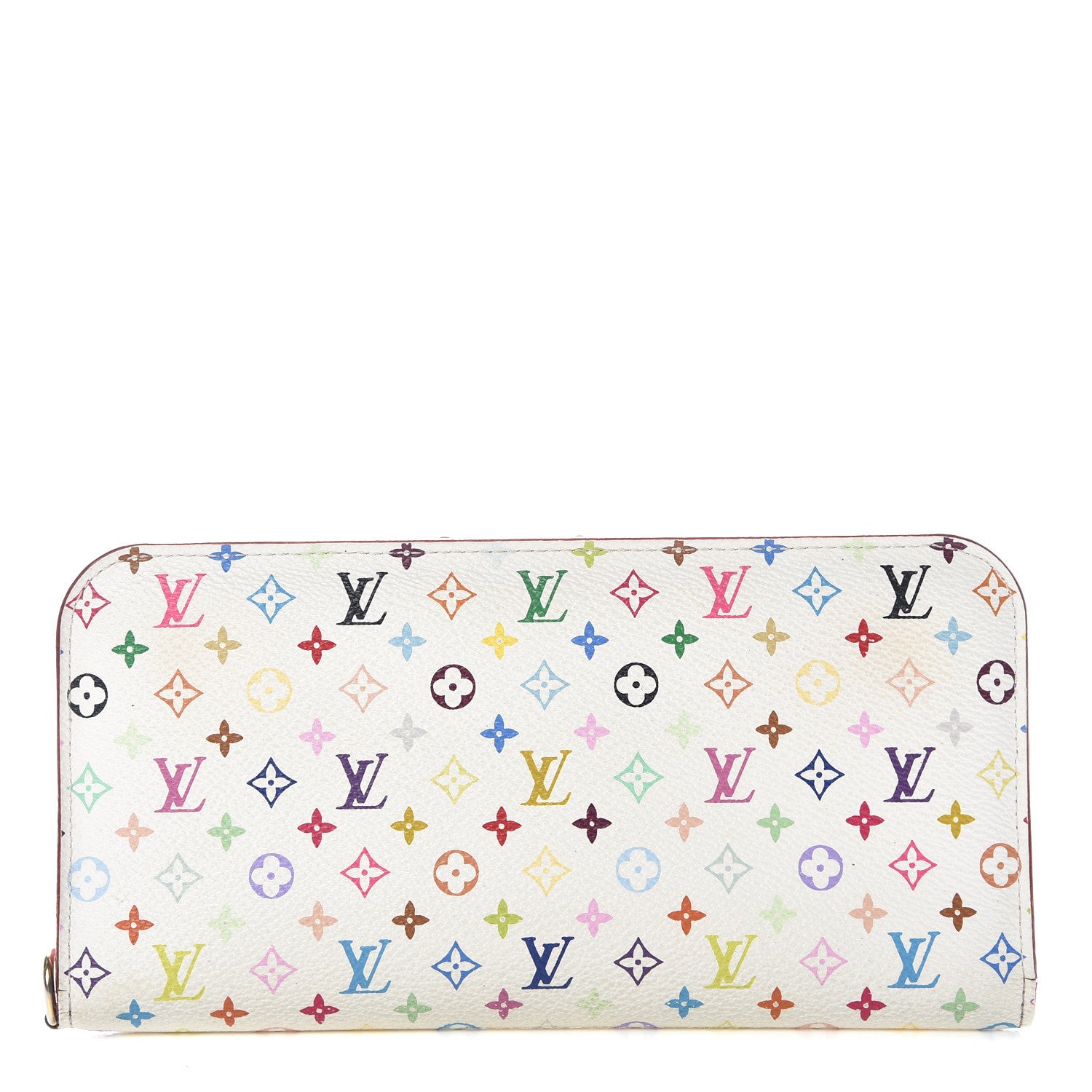 Louis Vuitton Monogram Multicolor Insolite Wallet White Litchi 1 of 21
