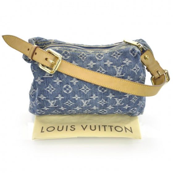 Louis Vuitton Monogram Denim Baggy PM Blue 3 of 10
