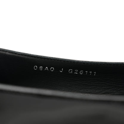Chanel Patent Cap Toe Ballerina Flats 40 Black White 8 of 9